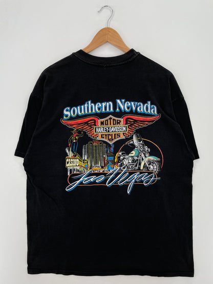 1998 HARLEY DAVIDSON SOUTHERN NEVADA Made in USA Size XL Vintage T-Shirt / F4275T