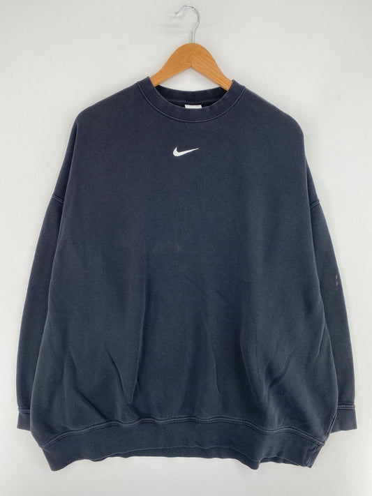 Vintage NIKE CENTER SWOOSH Size L Vintage Sweat-Shirt / E9260S