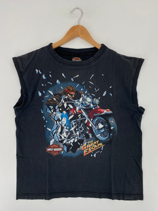 1995 HARLEY DAVIDSON Made in USA Size L Vintage Tank top / E7468T