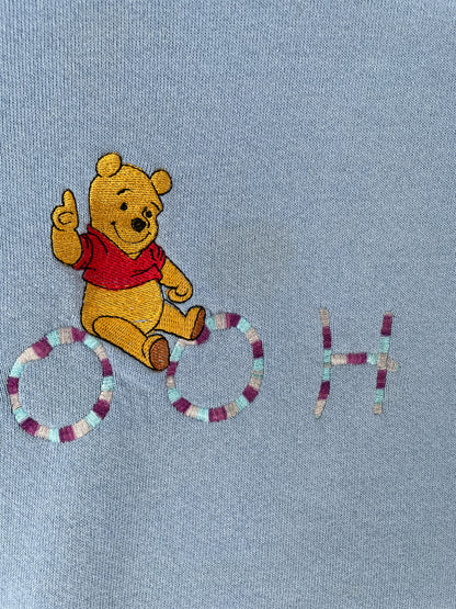 90’s DISNEY WINNIE THE POOH Made in USA Size L Vintage Sweat-shirt / E8411S