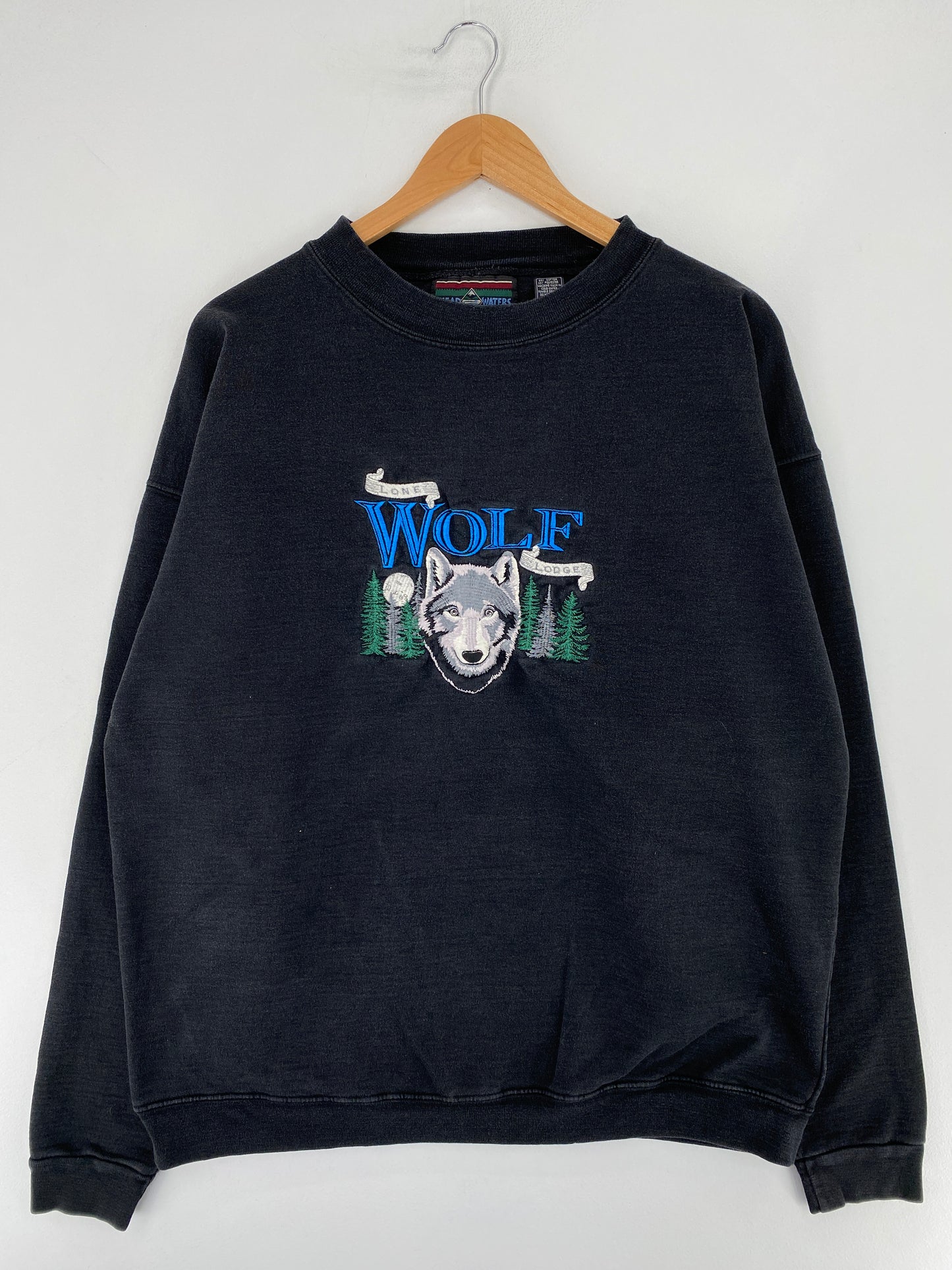 90's WOLF Size XL Vintage Animal Sweat-Shirt / E9514S
