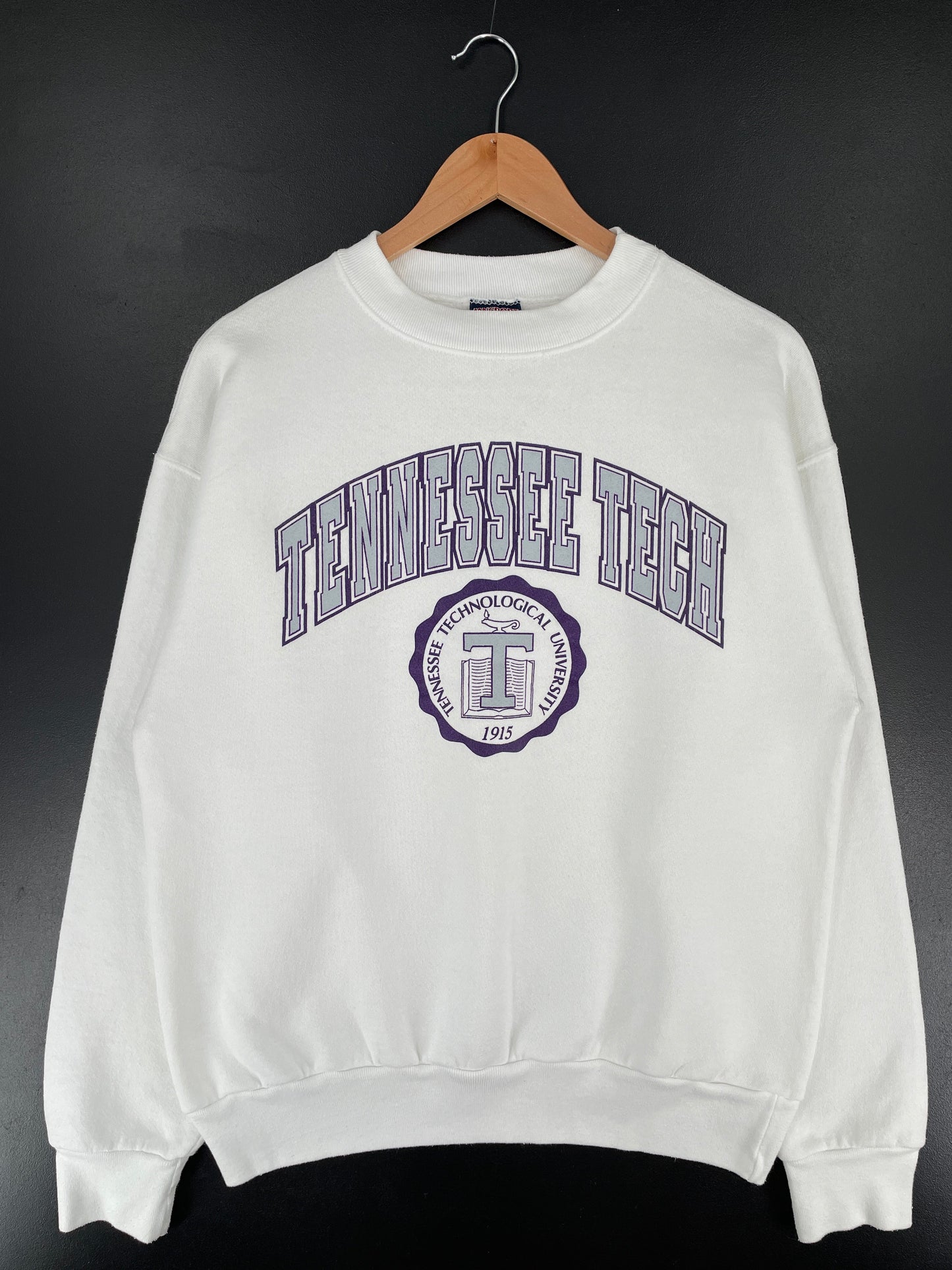 90's TENNESSEE TECH Made in USA Size L Vintage College Sweat-Shirt / G4691S