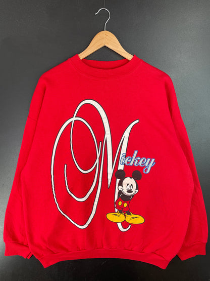 90's DISNEY MICKEY Made in USA Size XXL Vintage Sweat-shirt / G4197S