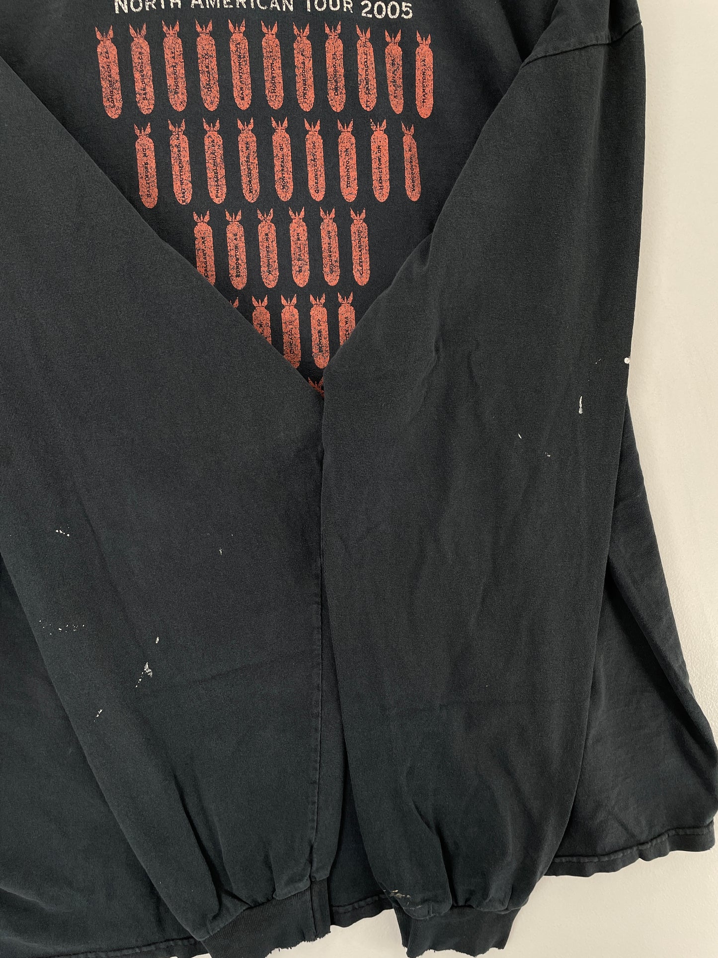 2005 SYSTEM OF A DOWN Size XL Music Tour Long Sleeve T-shirt / E6950T