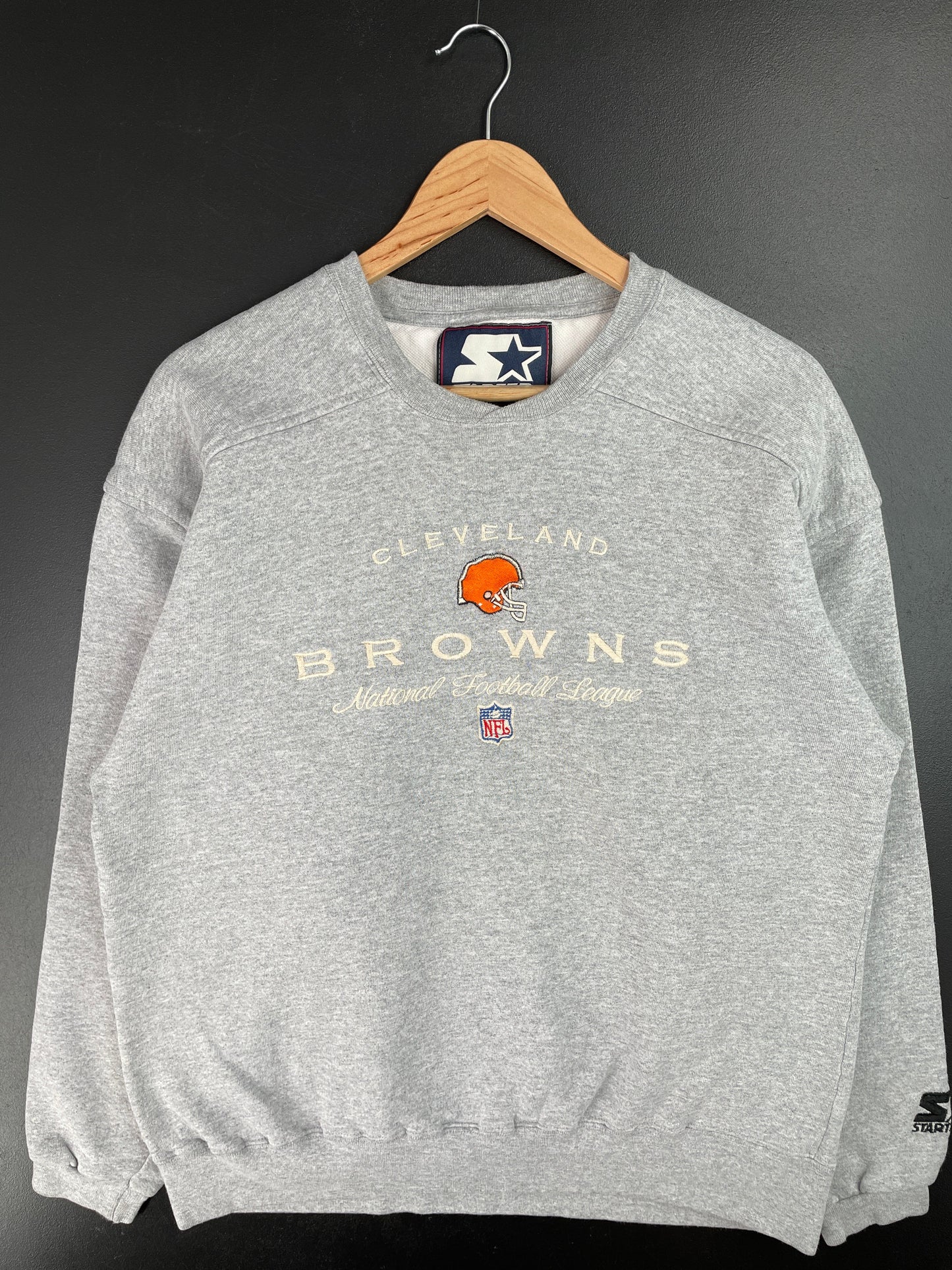 90's STARTER x CLEVELAND BROWNS Size L Vintage NFL Sweat-Shirt / E7441S