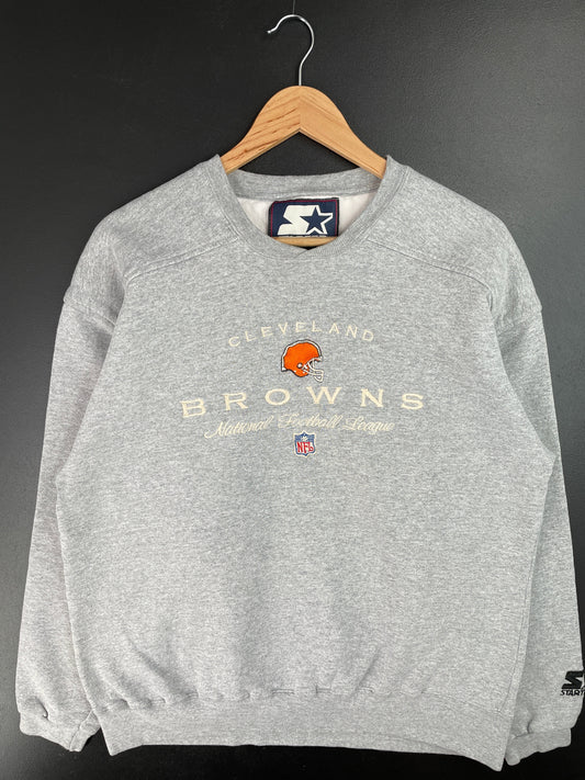90's STARTER x CLEVELAND BROWNS Size L Vintage NFL Sweat-Shirt / E7441S