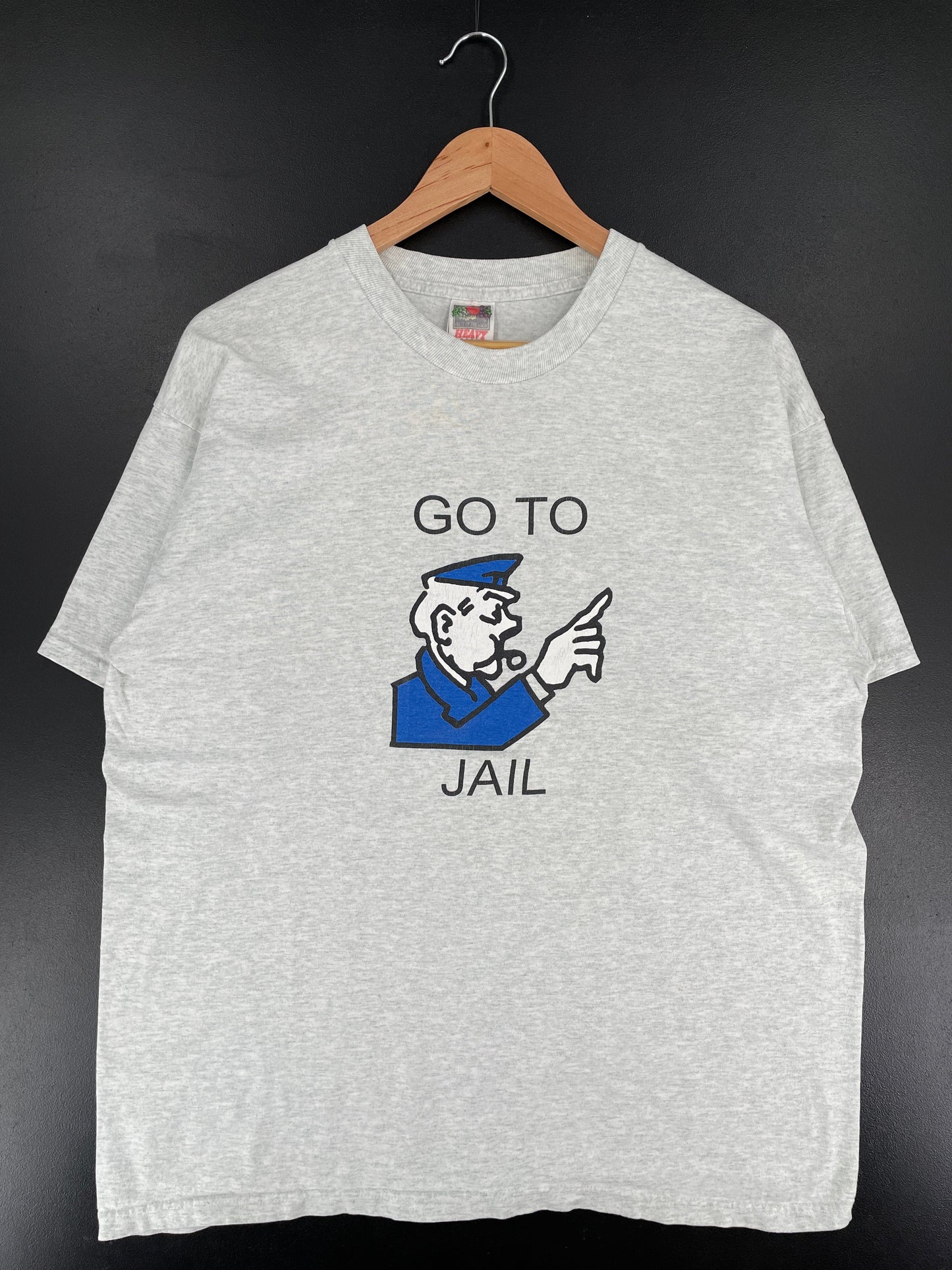 Vintage GO TO JAIL Size XL Vintage T-Shirt / F2244T