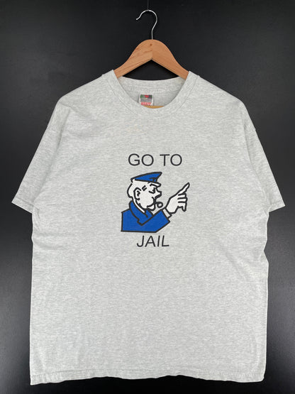 Vintage GO TO JAIL Size XL Vintage T-Shirt / F2244T