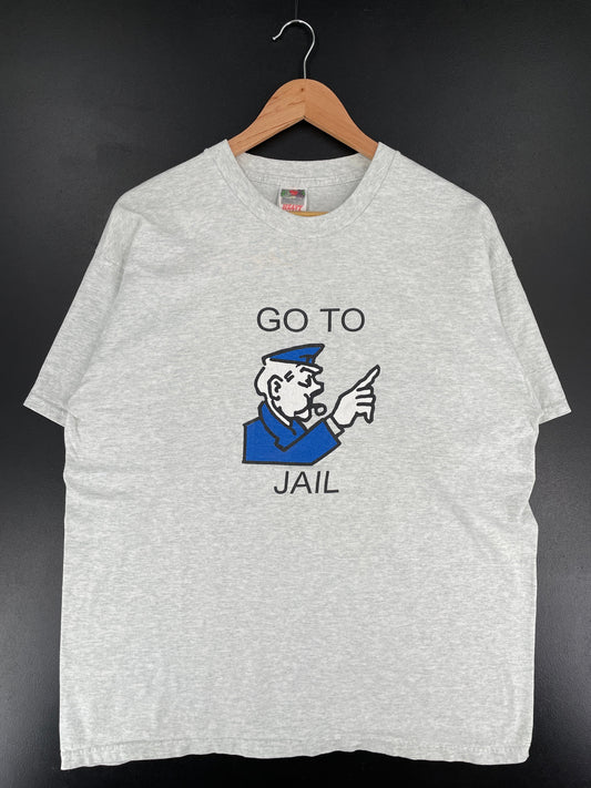 Vintage GO TO JAIL Size XL Vintage T-Shirt / F2244T