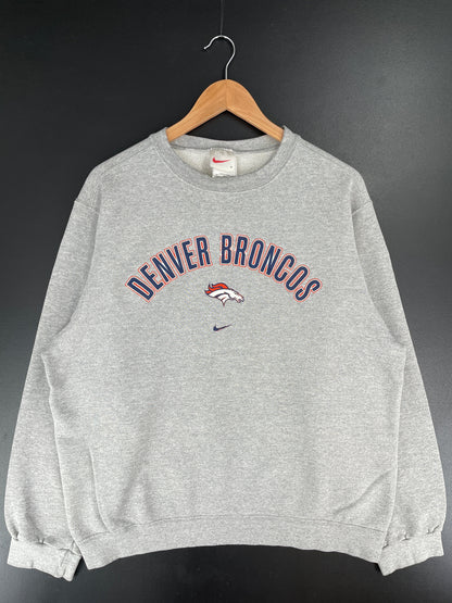 90's NIKE x DENVER BRONCOS Made in USA Size L Vintage NFL Sweat-Shirt / F5855S