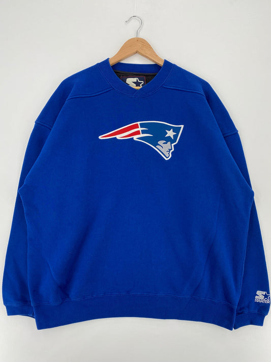 90's STARTER x NEW ENGLAND PATRIOTS Size XL Vintage NFL Sweat-Shirt / F199S