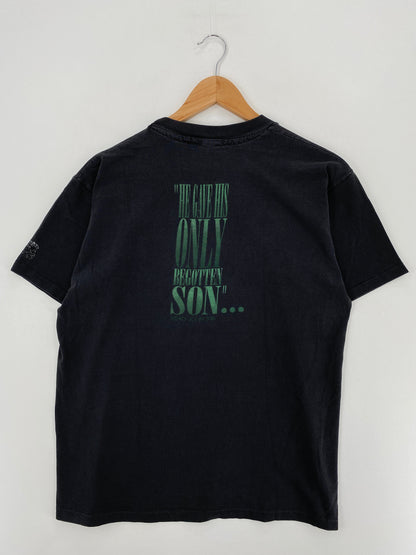 1993 JOHN 3:16 Size No tag (Approx.L) Vintage T-Shirt / E7157T