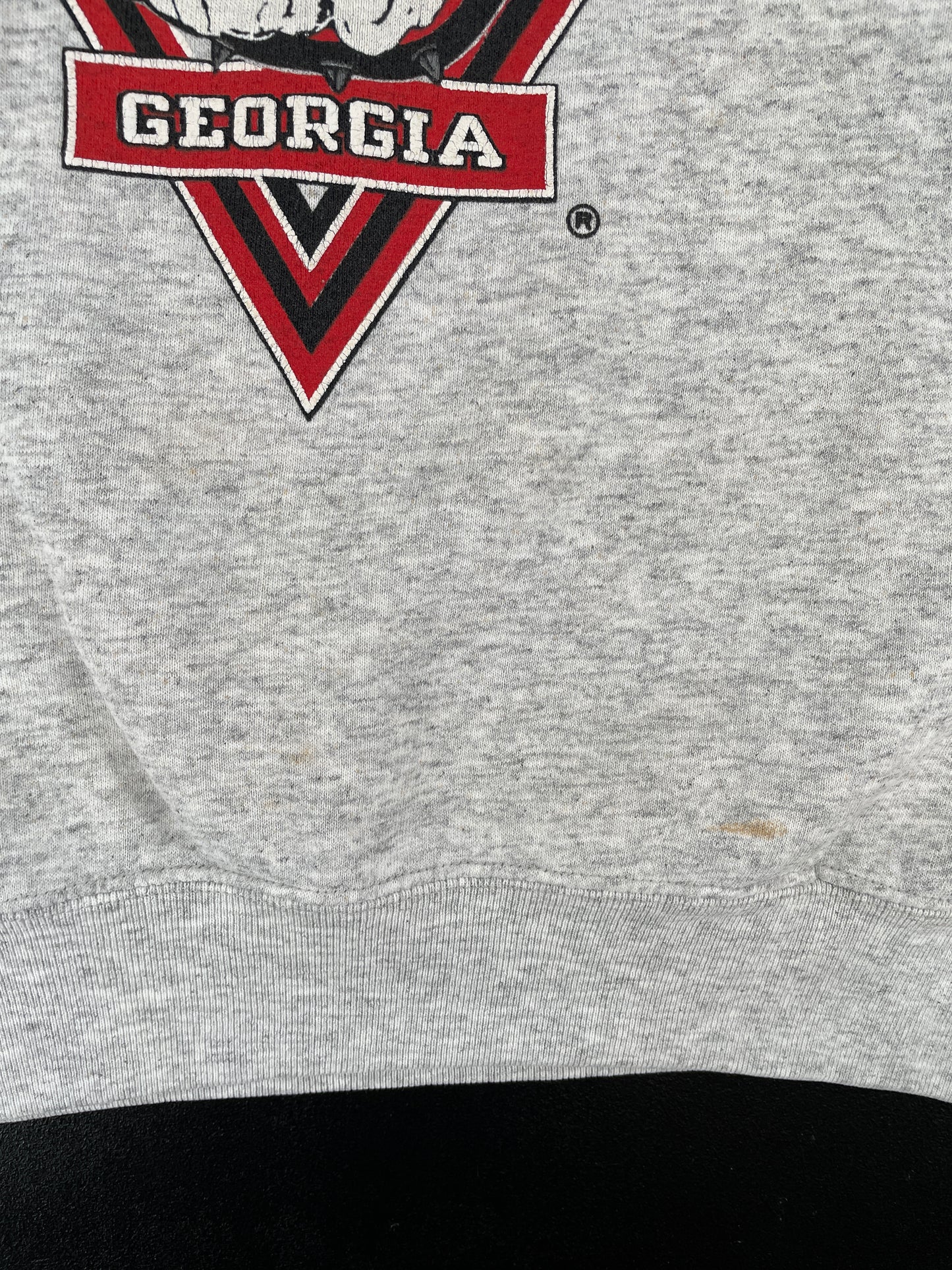 90's GEORGIA BULLDOGS Made in USA Size L Vintage College Sweat-Shirt / E8029S