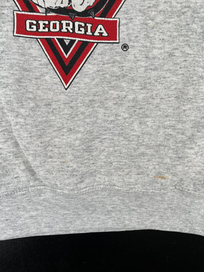 90's GEORGIA BULLDOGS Made in USA Size L Vintage College Sweat-Shirt / E8029S
