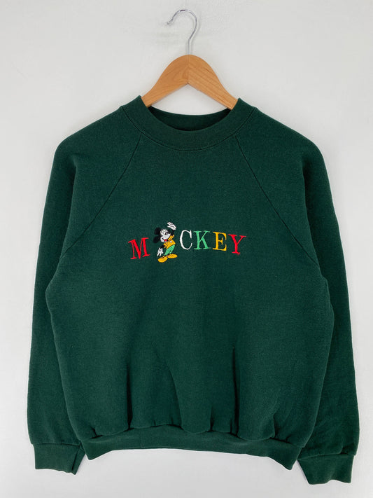 90's DISNEY MICKEY Made in USA Size L Vintage Sweat-shirt / G2733S