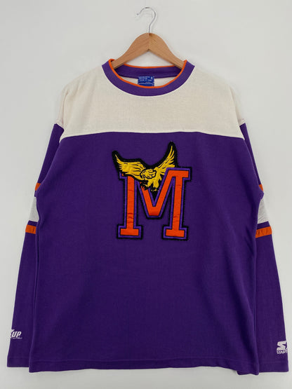 90's STARTER x COACH MINNESOTA STATE SCREAMING EAGLES Size XL Vintage TV SHOW Sweat-Shirt / F7257S