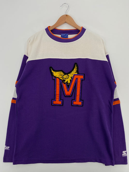 90's STARTER x COACH MINNESOTA STATE SCREAMING EAGLES Size XL Vintage TV SHOW Sweat-Shirt / F7257S
