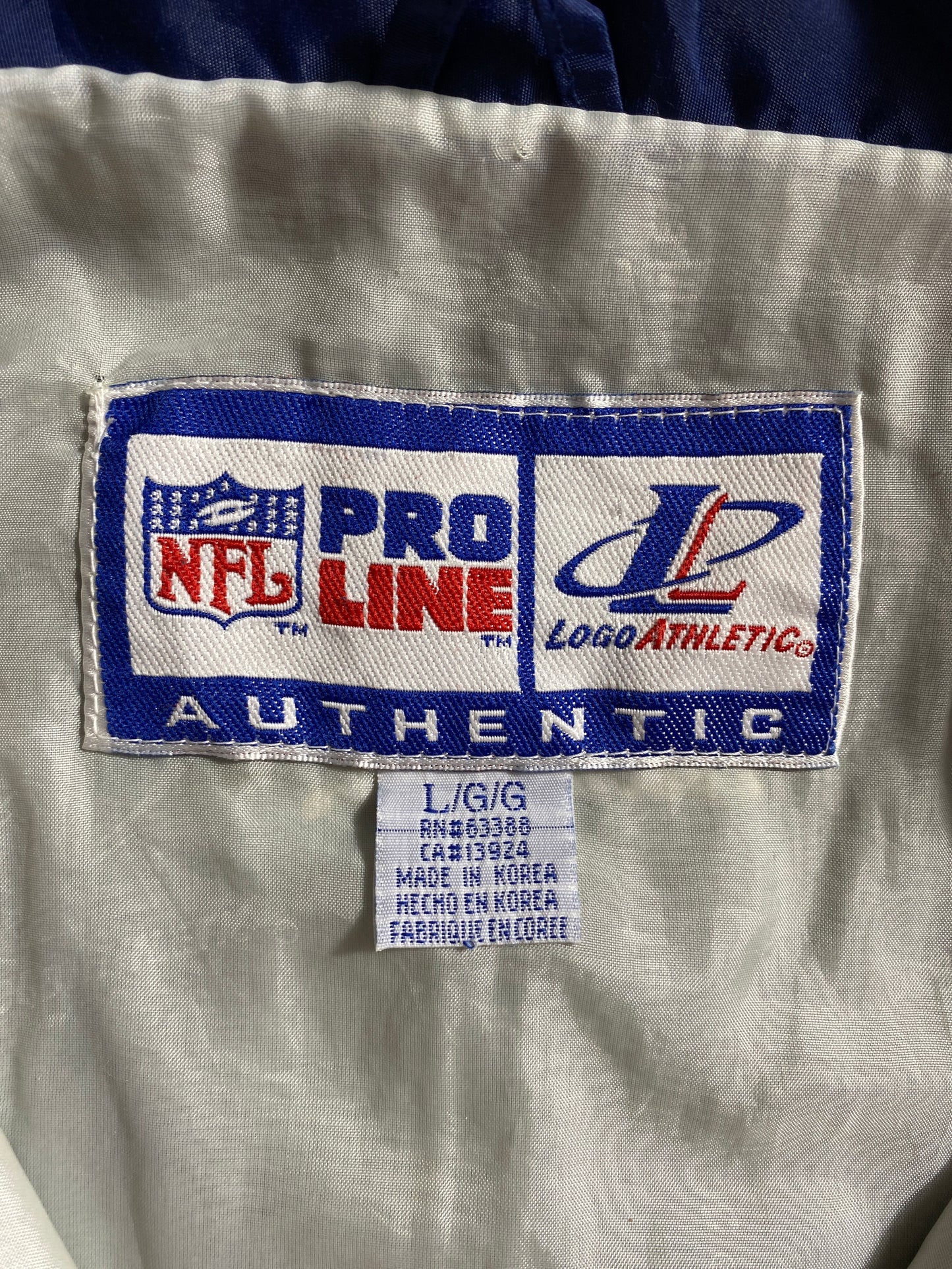 90’s DALLAS COWBOYS Size L Vintage NFL Nylon Jacket / E9059N