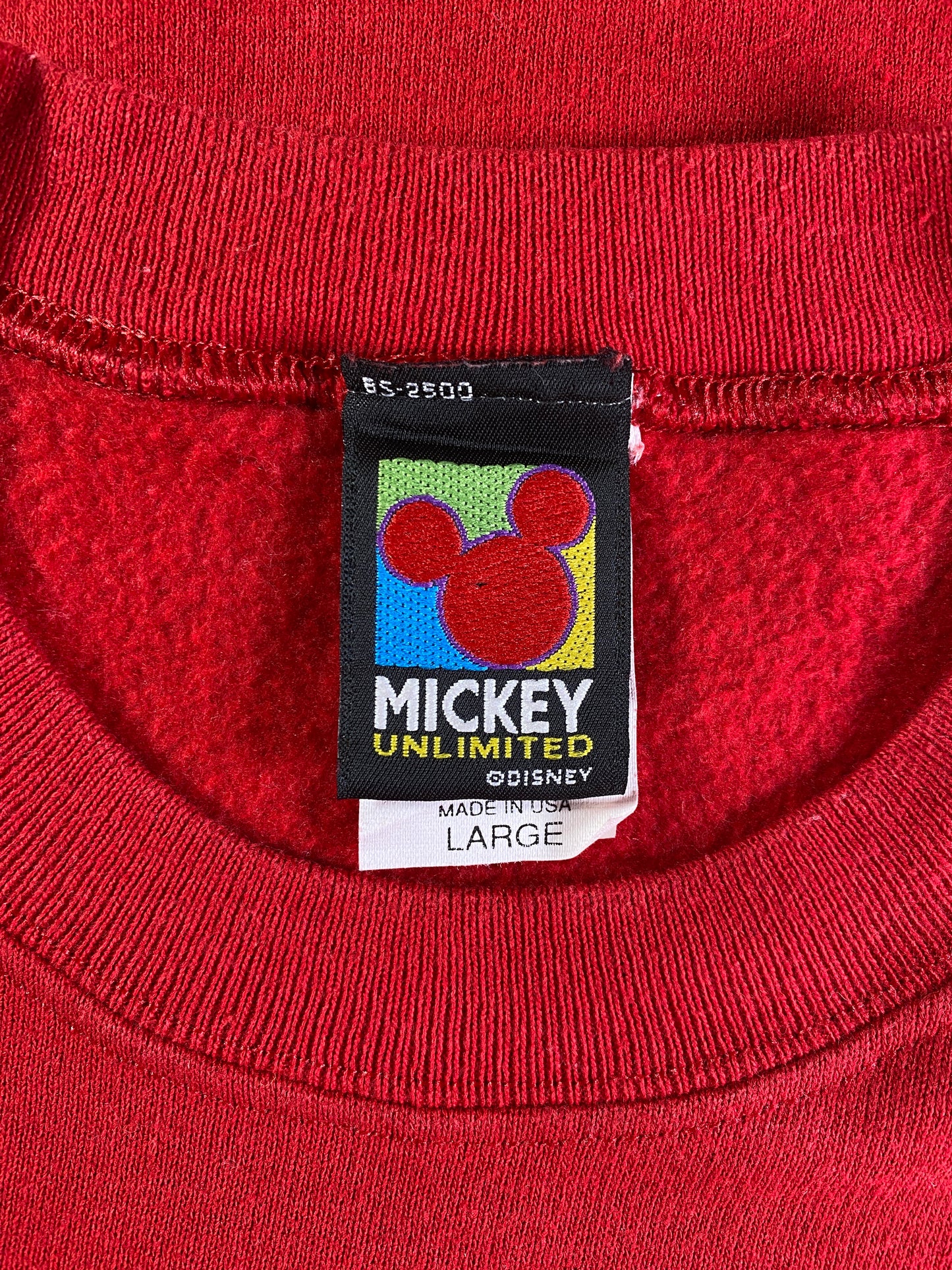 90’s DISNEY MICKEY Made in USA Size L Vintage Sweat-Shirt / G5903S