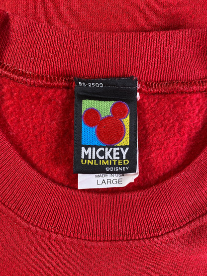 90’s DISNEY MICKEY Made in USA Size L Vintage Sweat-Shirt / G5903S