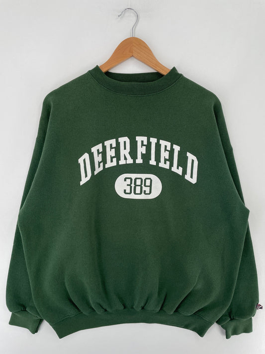 90's DEER FIELD Made in USA Size XL Vintage Sweat-Shirt / F3735S