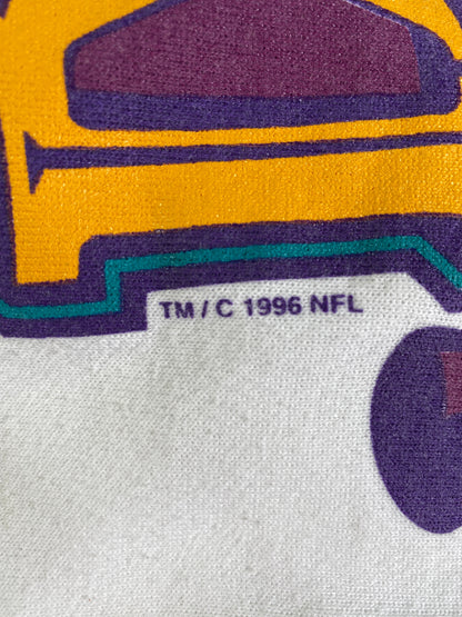1996 SUPER BOWL Made in USA Size XL Vintage NFL Sweat-Shirt / G4103S