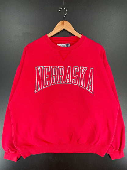 90’s NEBRASKA Size XL Vintage College Sweat-Shirt / F5590S