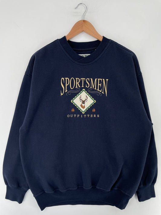00' DEER Size L Vintage Animal Sweat-Shirt / F5419S