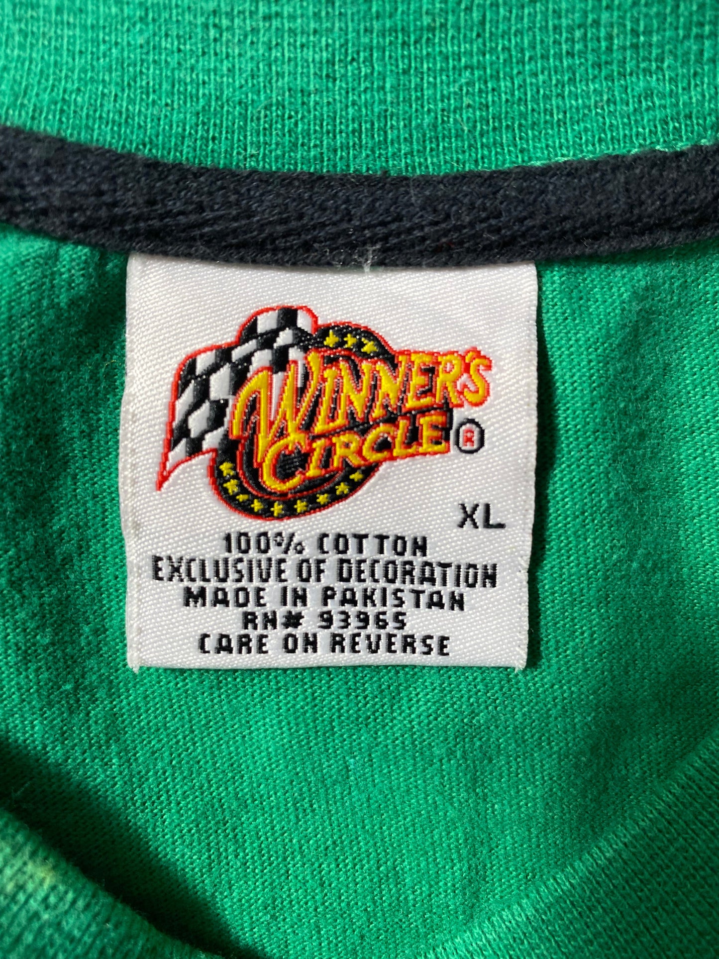 Vintage NASCAR JOE GIBBS x INTERSTATE BATTERIES Size XL Racing T-Shirt / G2829T