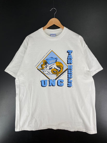 90's UNIVERSITY OF CAROLINA TAR HEELS Made in USA Size XXL Vintage College T-Shirt / E7234T