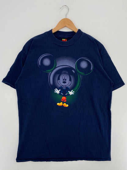 90's DISNEY MICKEY Size Approx.XL Vintage T-Shirts / G6247T