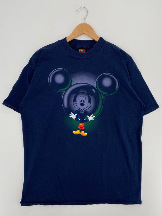 90's DISNEY MICKEY Size Approx.XL Vintage T-Shirts / G6247T