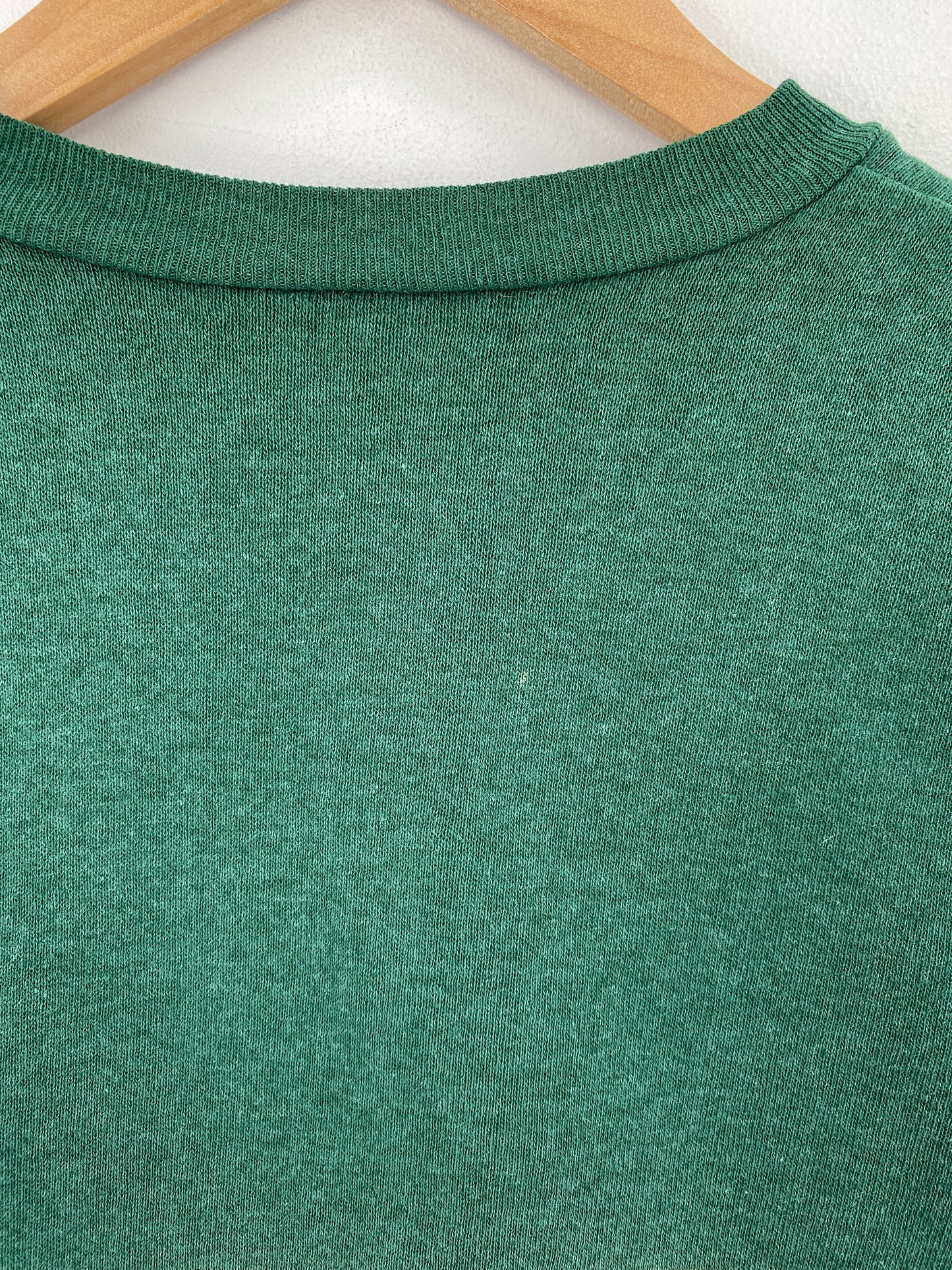 90’s MIAMI Size No Tag(Approx.M) Vintage College Half Button Down Sweat-Shirt / F972S