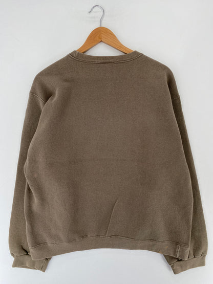 90's NIKE MINI SWOOSH Size No Tag (Approx.L) Vintage Sweat-Shirt / E8910S