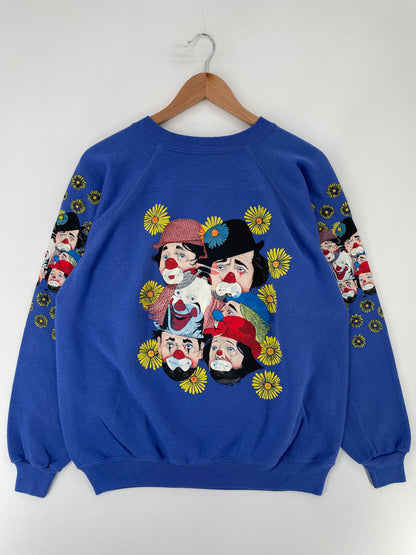 90's CLOWN Made in USA Size XL Vintage Sweat-shirt / E8481S