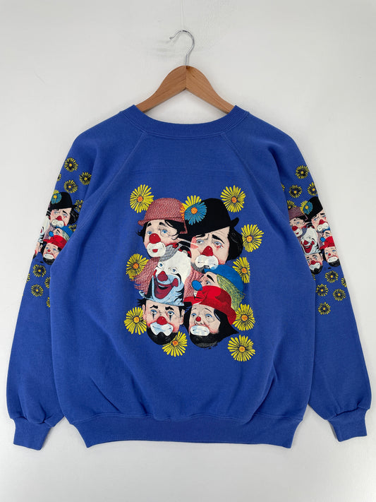 90's CLOWN Made in USA Size XL Vintage Sweat-shirt / E8481S
