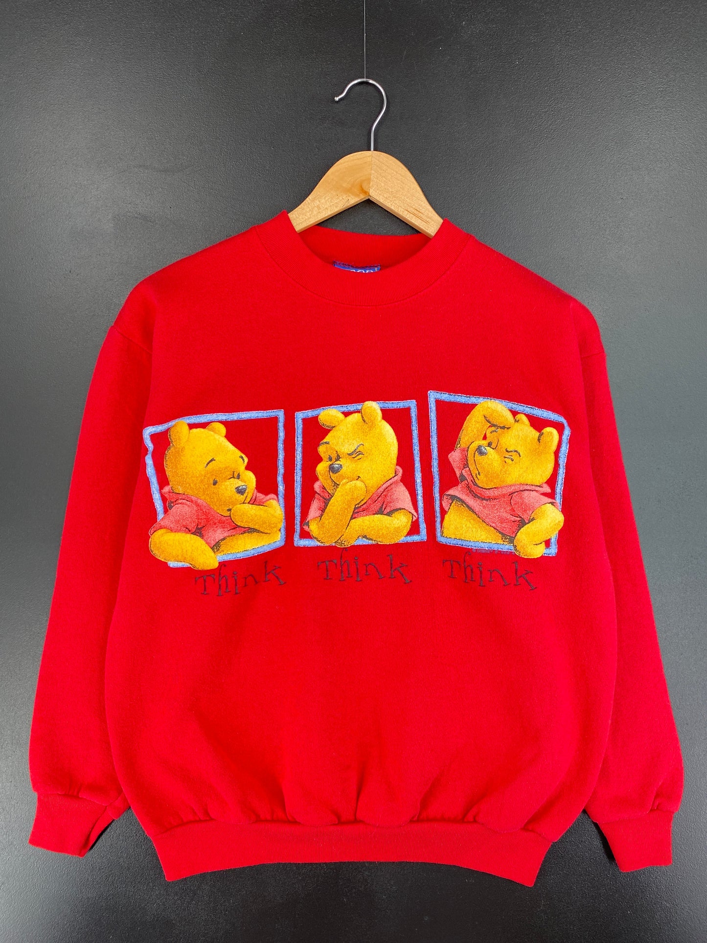 00' DISNEY WINNIE THE POOH Made in USA Size M Vintage Sweat-shirt / F5086S