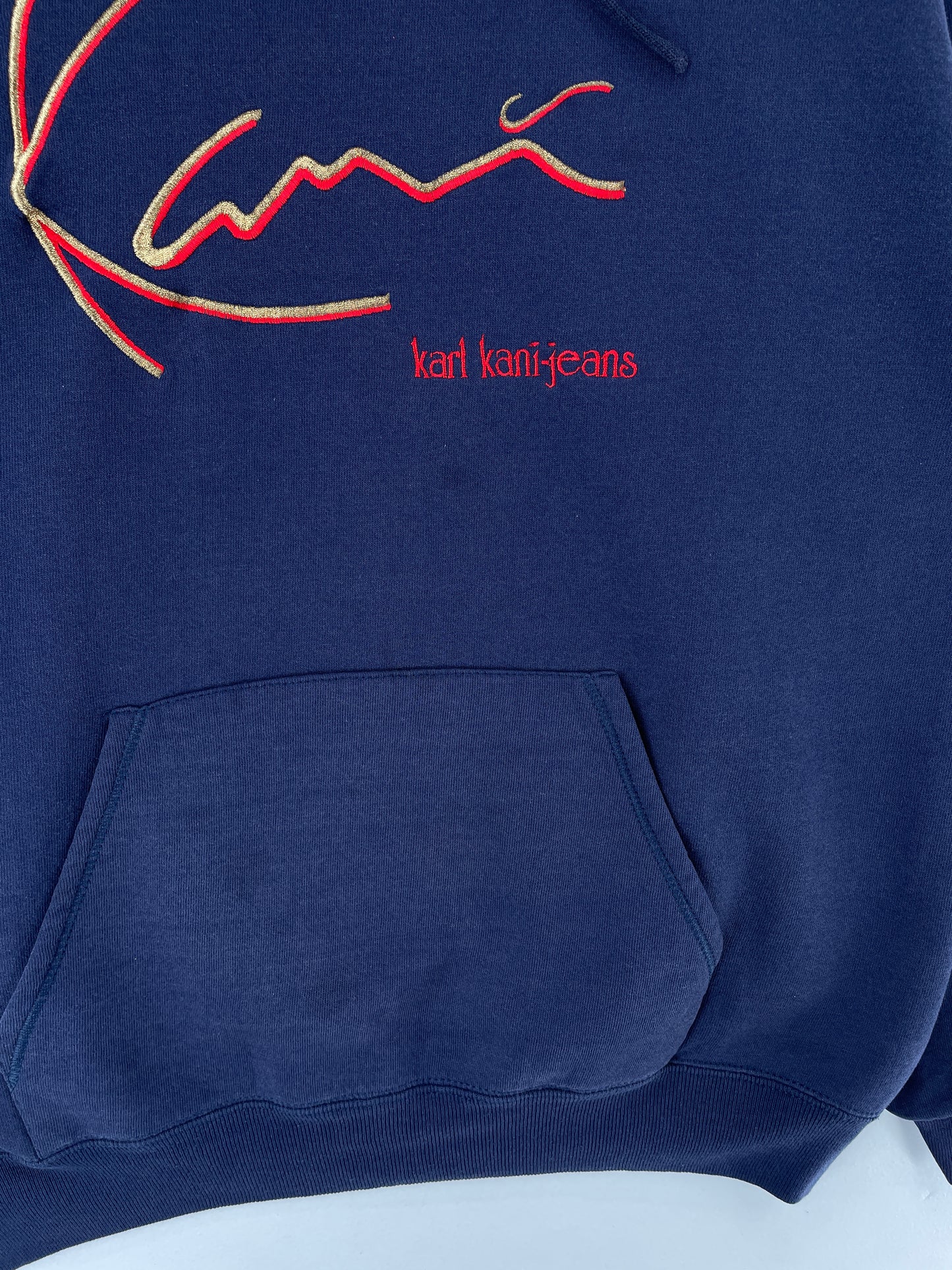 Vintage KARL KANI JEANS Size XL Hoodie Sweat-shirt / E7521S