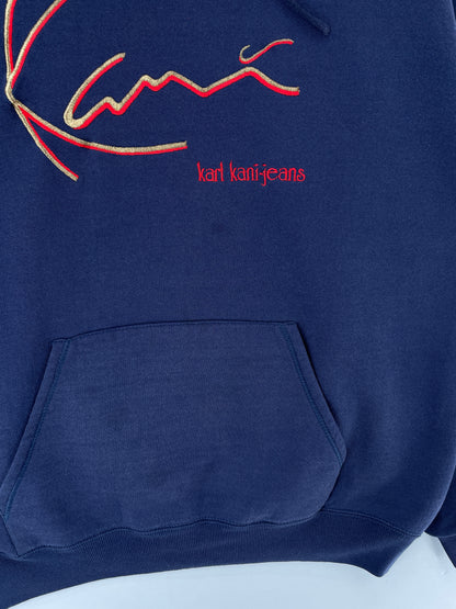 Vintage KARL KANI JEANS Size XL Hoodie Sweat-shirt / E7521S