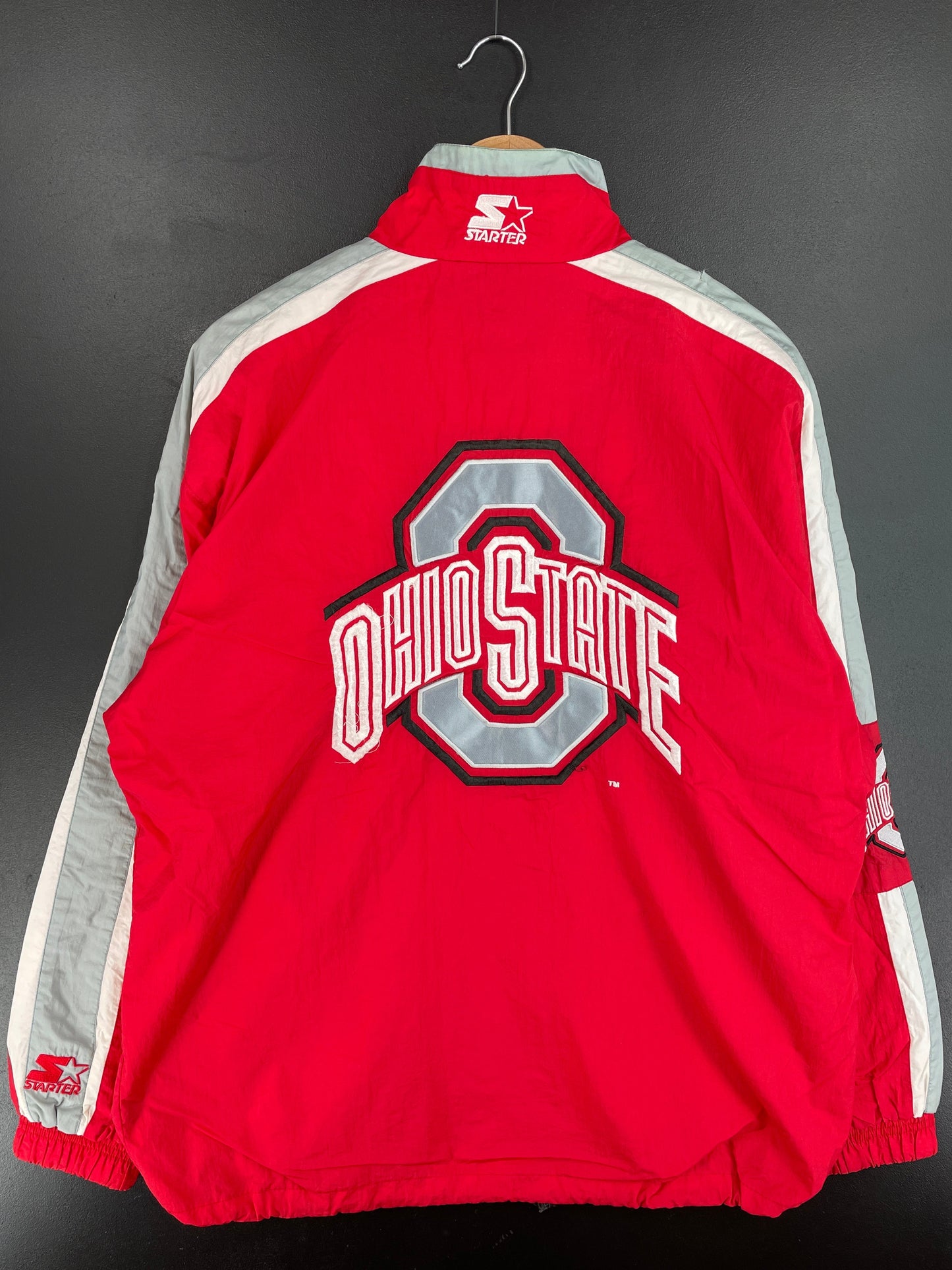 90's STARTER x OHIO STATE Size L Vintage College Nylon Jacket / F4535N