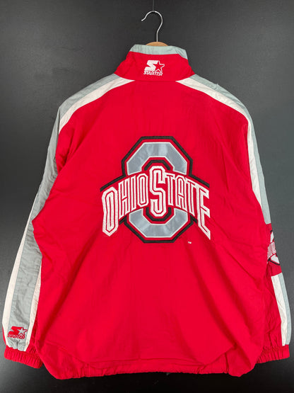90's STARTER x OHIO STATE Size L Vintage College Nylon Jacket / F4535N