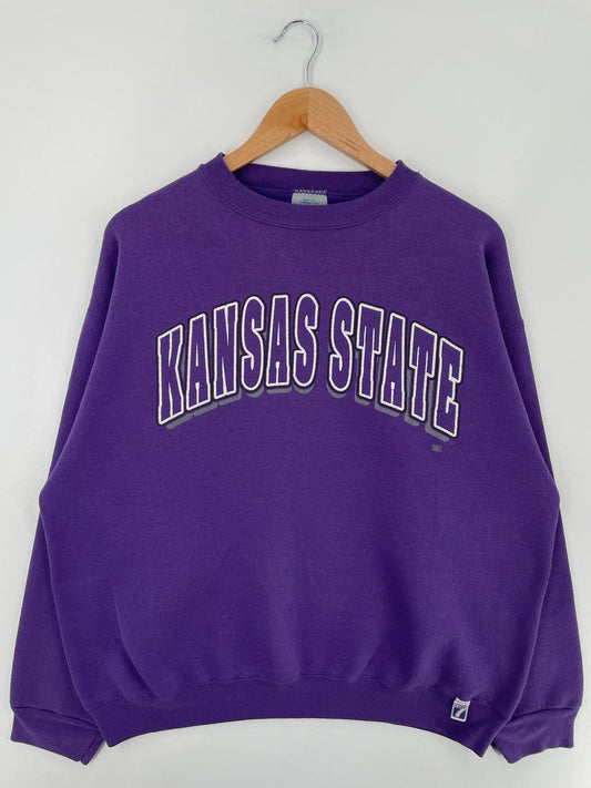 90's KANSAS STATE Made in USA Size XXL Vintage College Sweat-shirt / G2940S