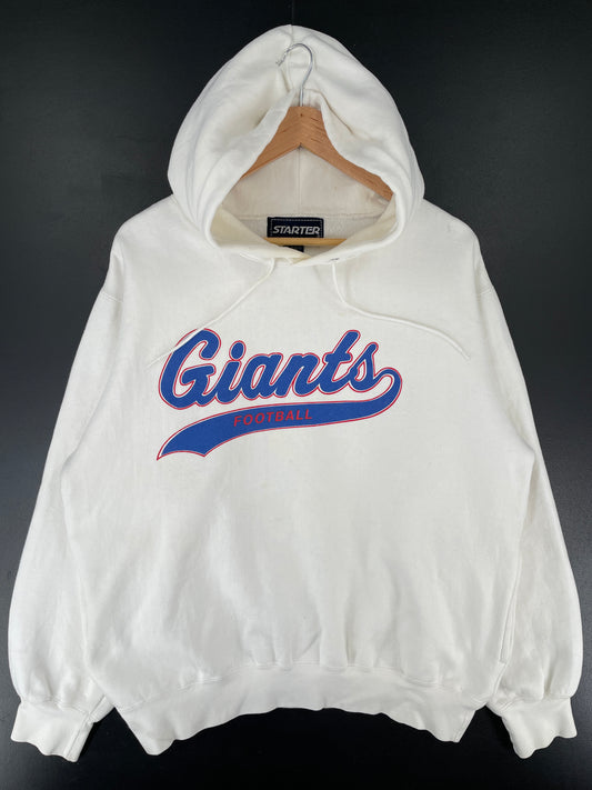 90's STARTER x NEW YORK GIANTS Size XL Vintage NFL Hoodie Sweat-Shirt / E7443S