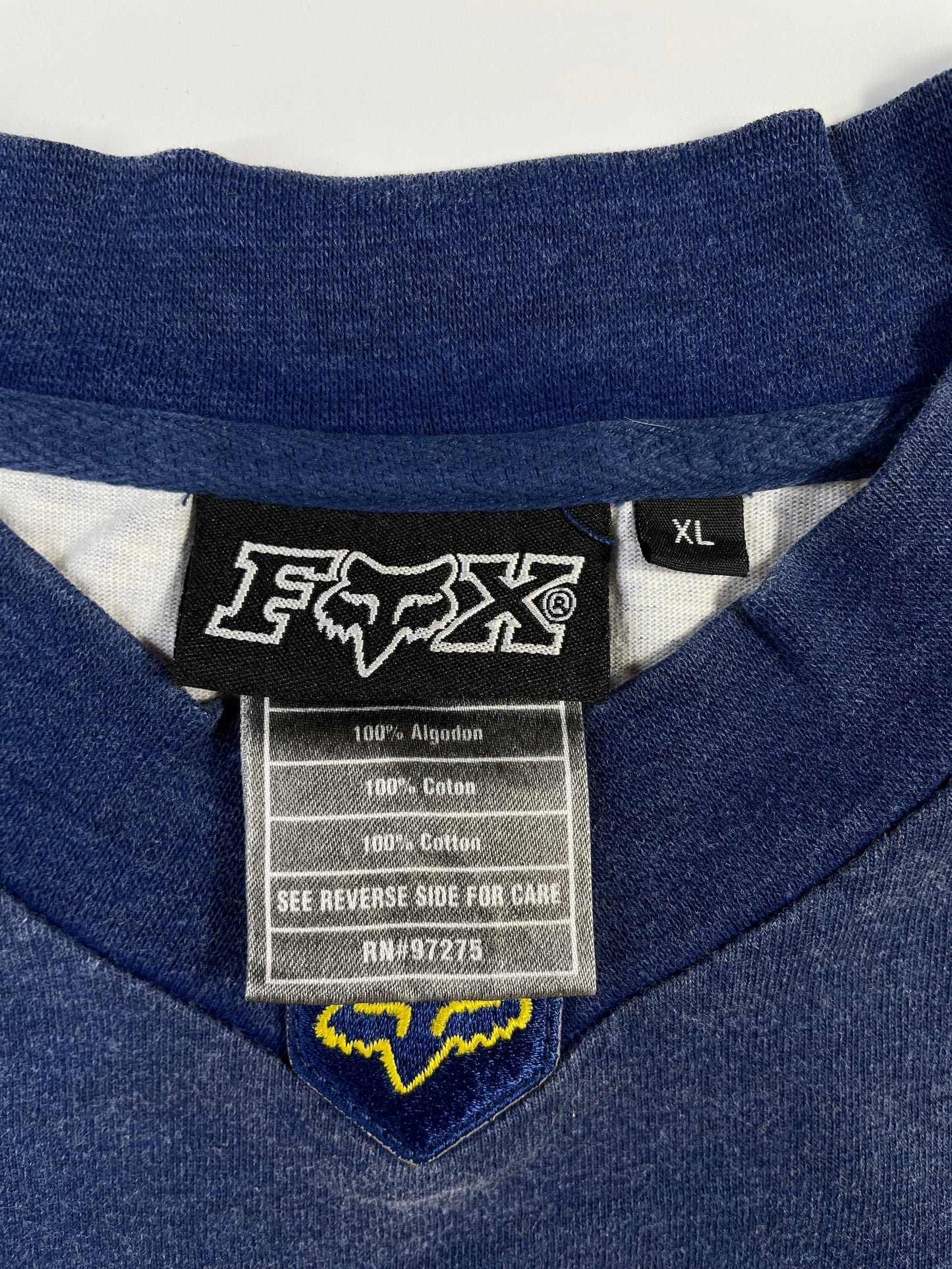 .90’s FOX Size XL Vintage Racing Long Sleeve T-shirt / E8214T
