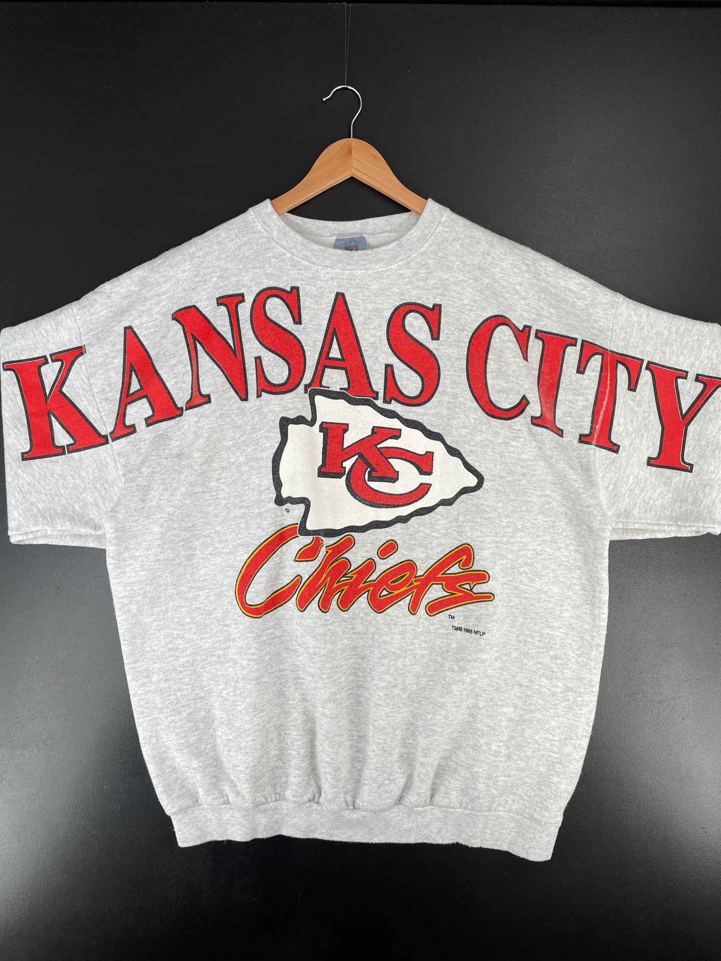 1996 KANSAS CITY CHIEFS Made in USA Size XXL Vintage NFL Sweat-shirt / E7602S