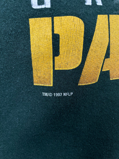 1997 GREEN BAY PACKERS Made in USA Size L Vintage NFL Sweat-shirt / F4176S