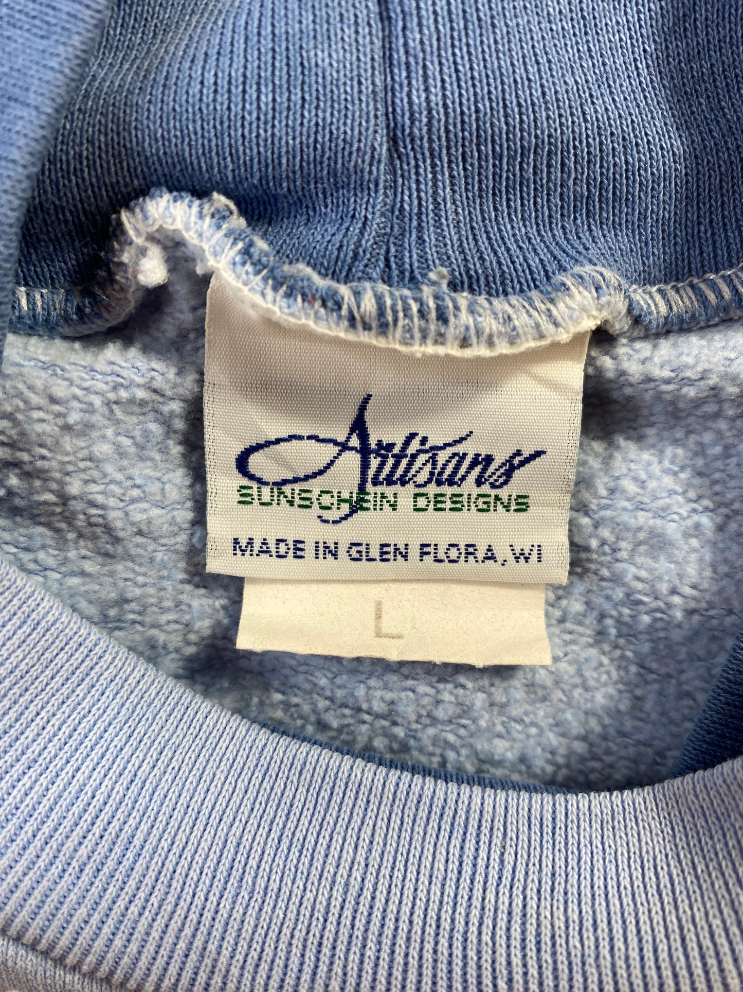 90's HARE Made in USA Size L Vintage Animal Sweat-Shirt / F258S