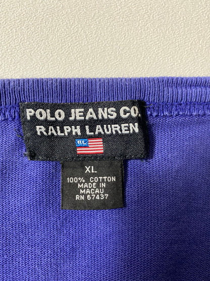 Vintage POLO JEANS RALPH LAUREN Size XL Long Sleeve T-shirt / G3654S