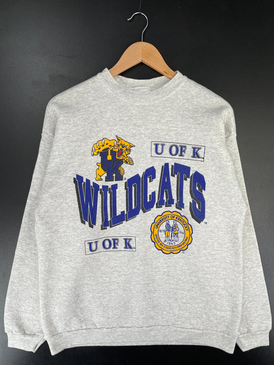 90’s KENTUCKY WILDCATS Size L Vintage College Sweat-Shirt / F738S