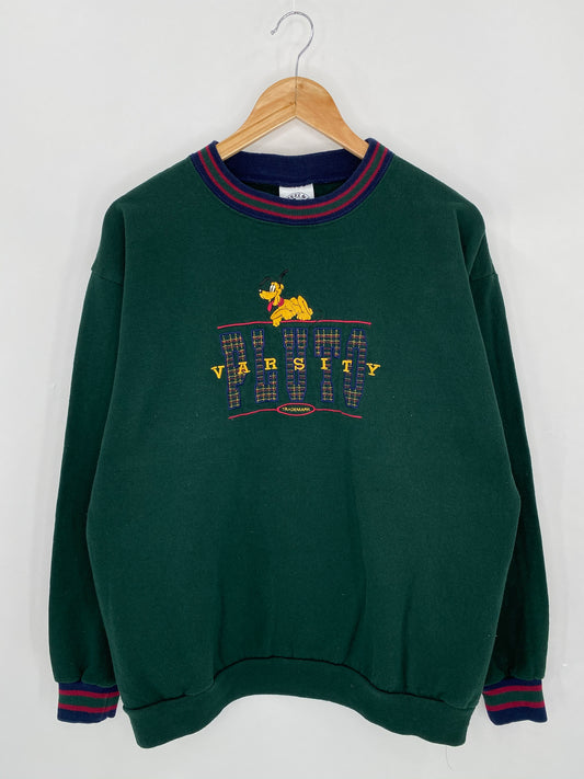 90's DISNEY PLUTO Made in USA Size XL Vintage Sweat-shirt / 6211